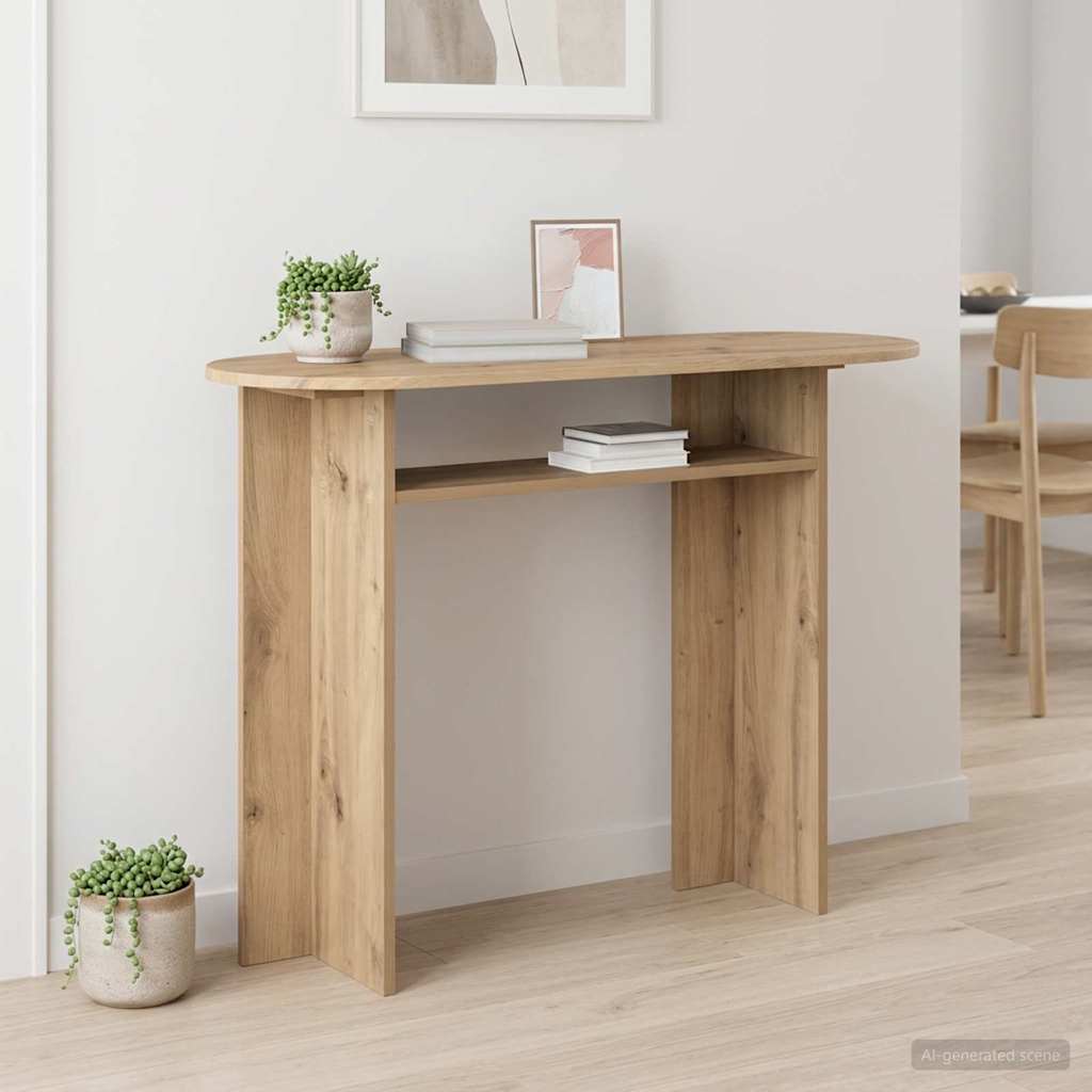 Console Table 100 X 39.5 X 75 Cm Engineered Wood