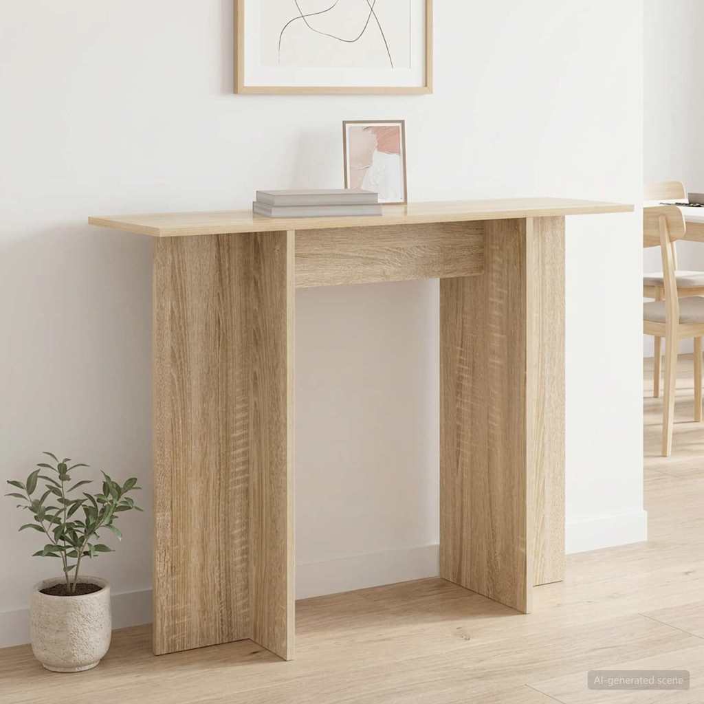 Console Table 100 X 30 X 75 Cm Engineered Wood
