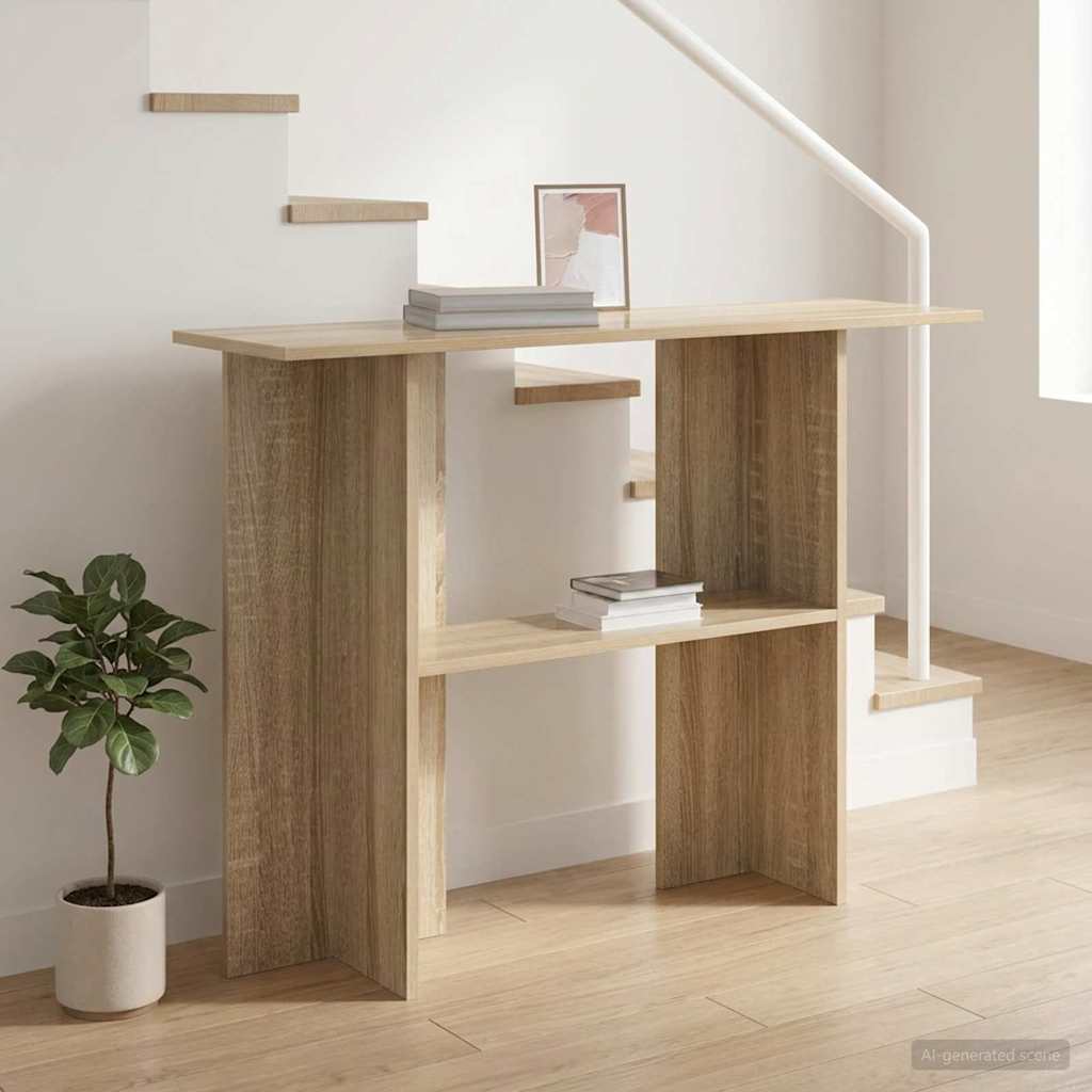 Console Table 100 X 30 X 75 Cm Engineered Wood