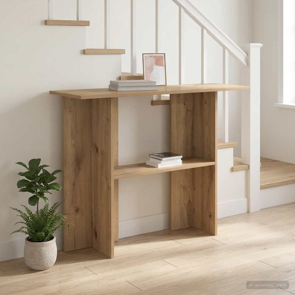 Console Table 100 X 30 X 75 Cm Engineered Wood