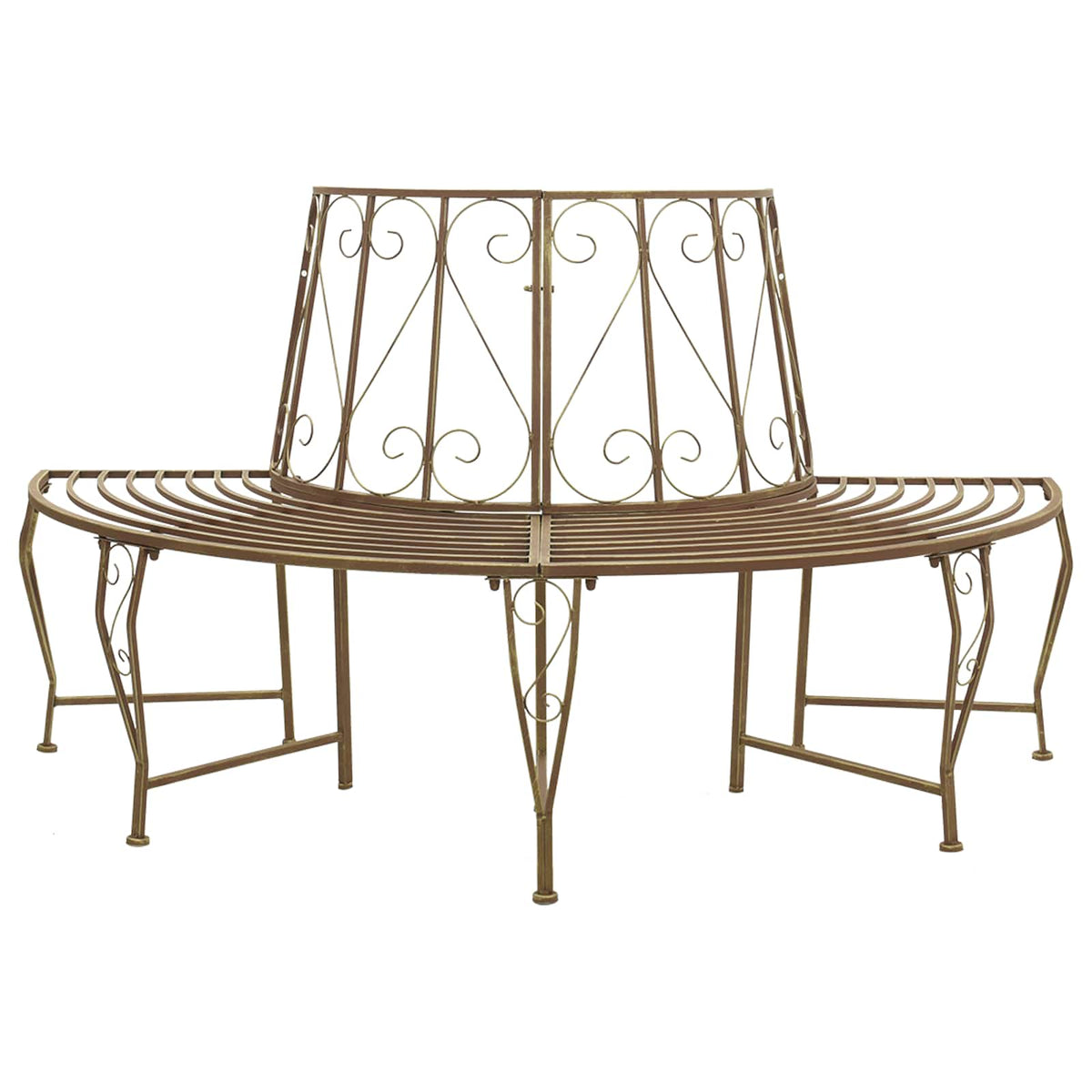Garden Tree Bench 160 Cm Steel