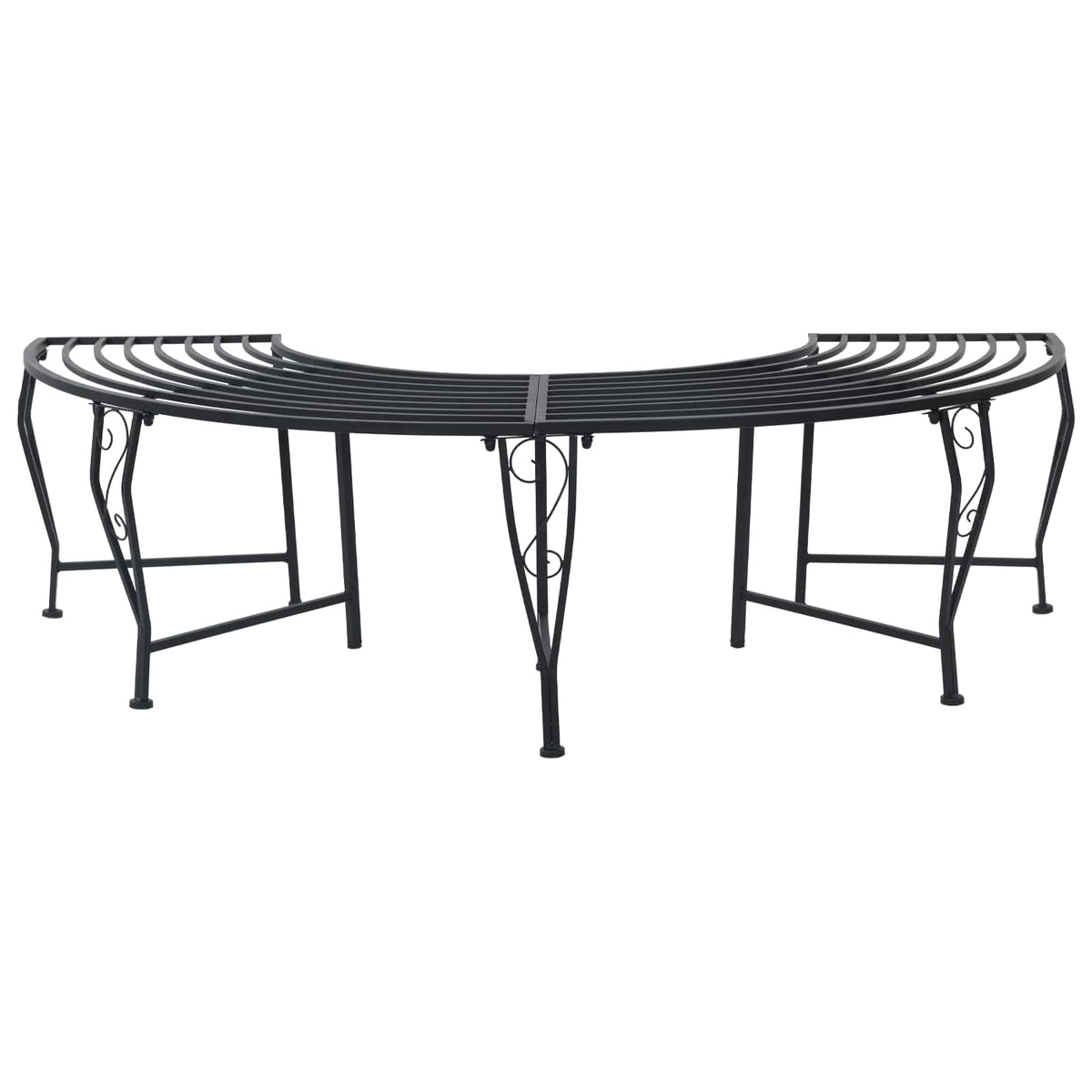 Garden Tree Bench 160 Cm Steel