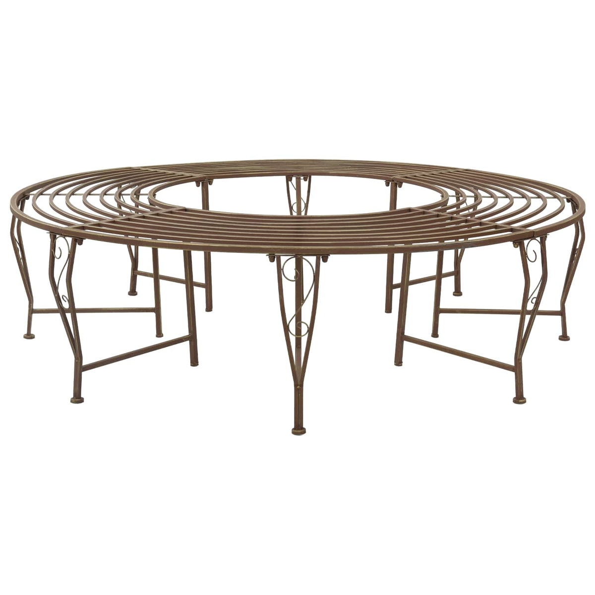 Garden Tree Bench 160 Cm Steel