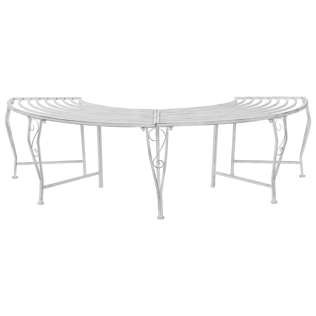 Garden Tree Bench 160 Cm Steel
