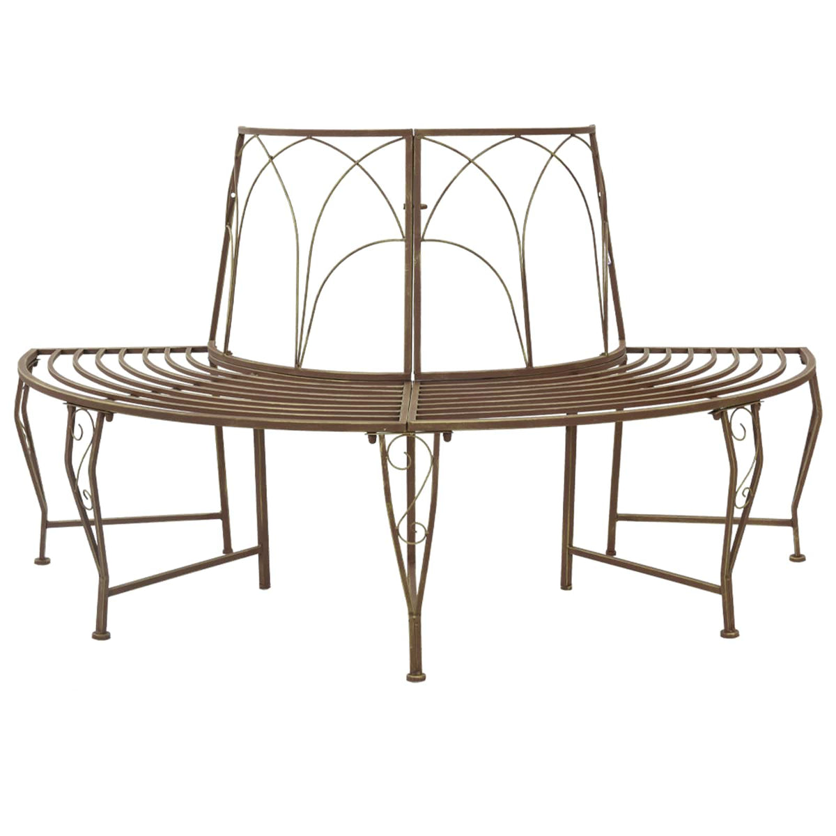 Garden Tree Bench 160 Cm Steel