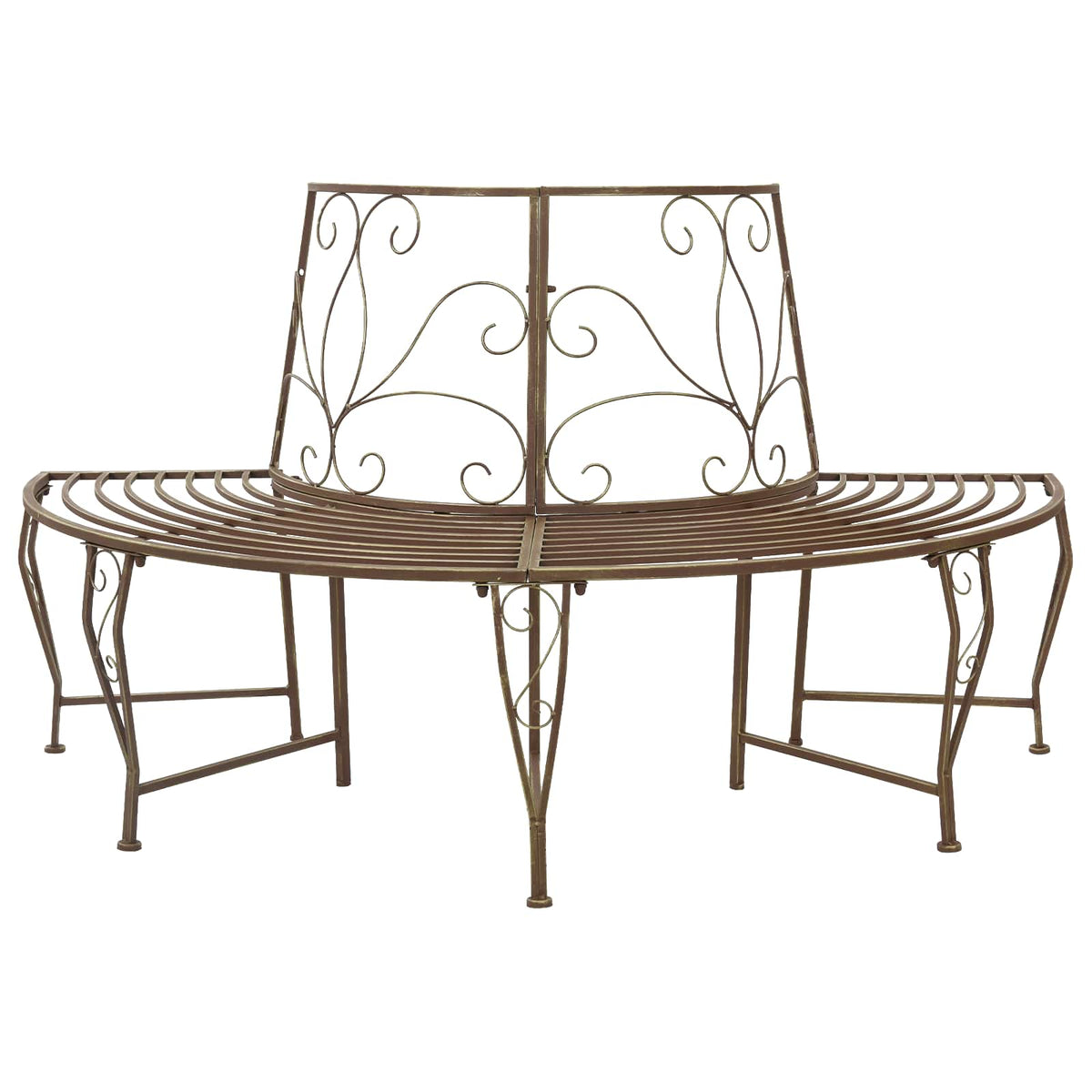 Garden Tree Bench 160 Cm Steel