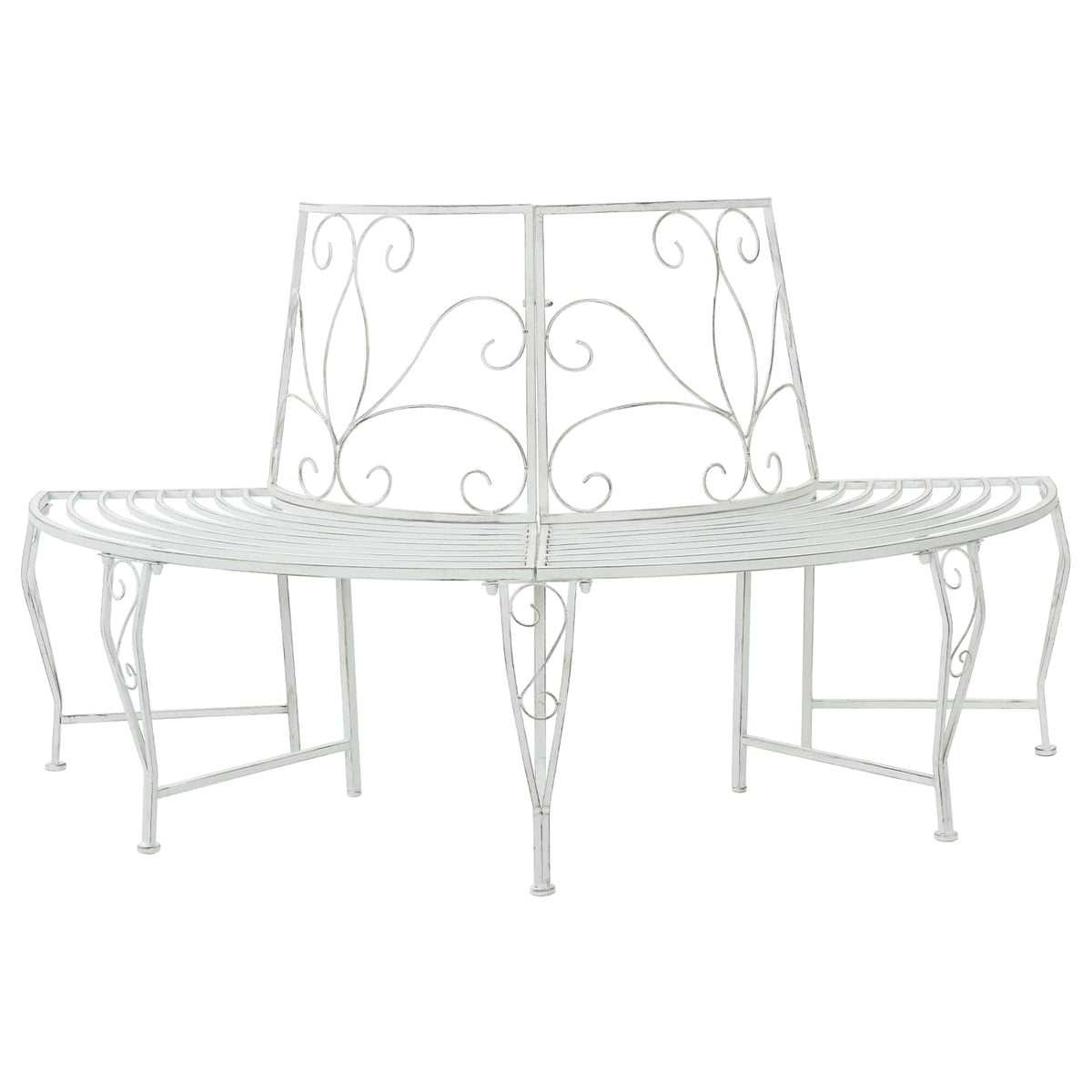 Garden Tree Bench 160 Cm Steel