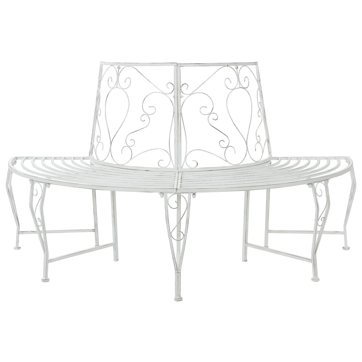 Garden Tree Bench 160 Cm Steel