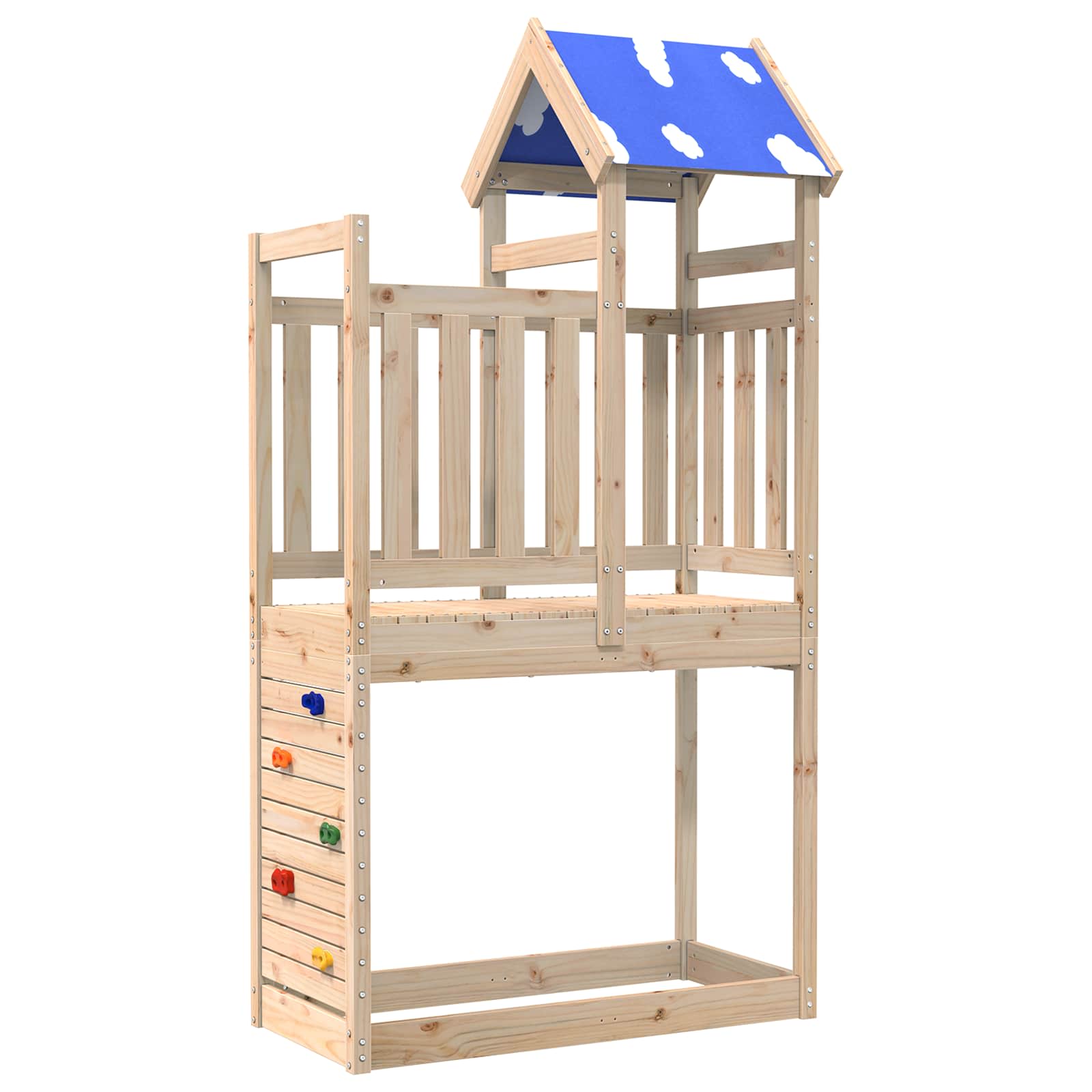 Play Tower Brown 110.5 X 52.5 X 215 Cm