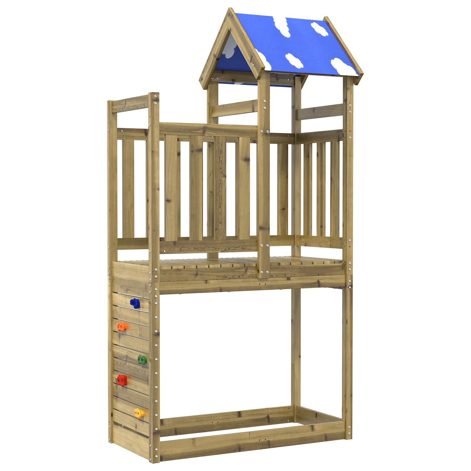 Play Tower Brown 110.5 X 52.5 X 215 Cm