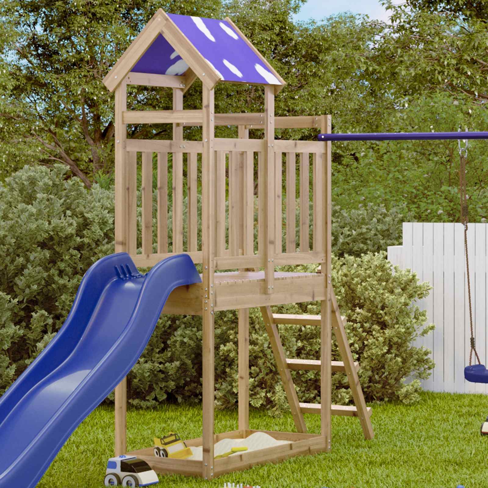 Play Tower Brown 52.5 X 110.5 X 215 Cm
