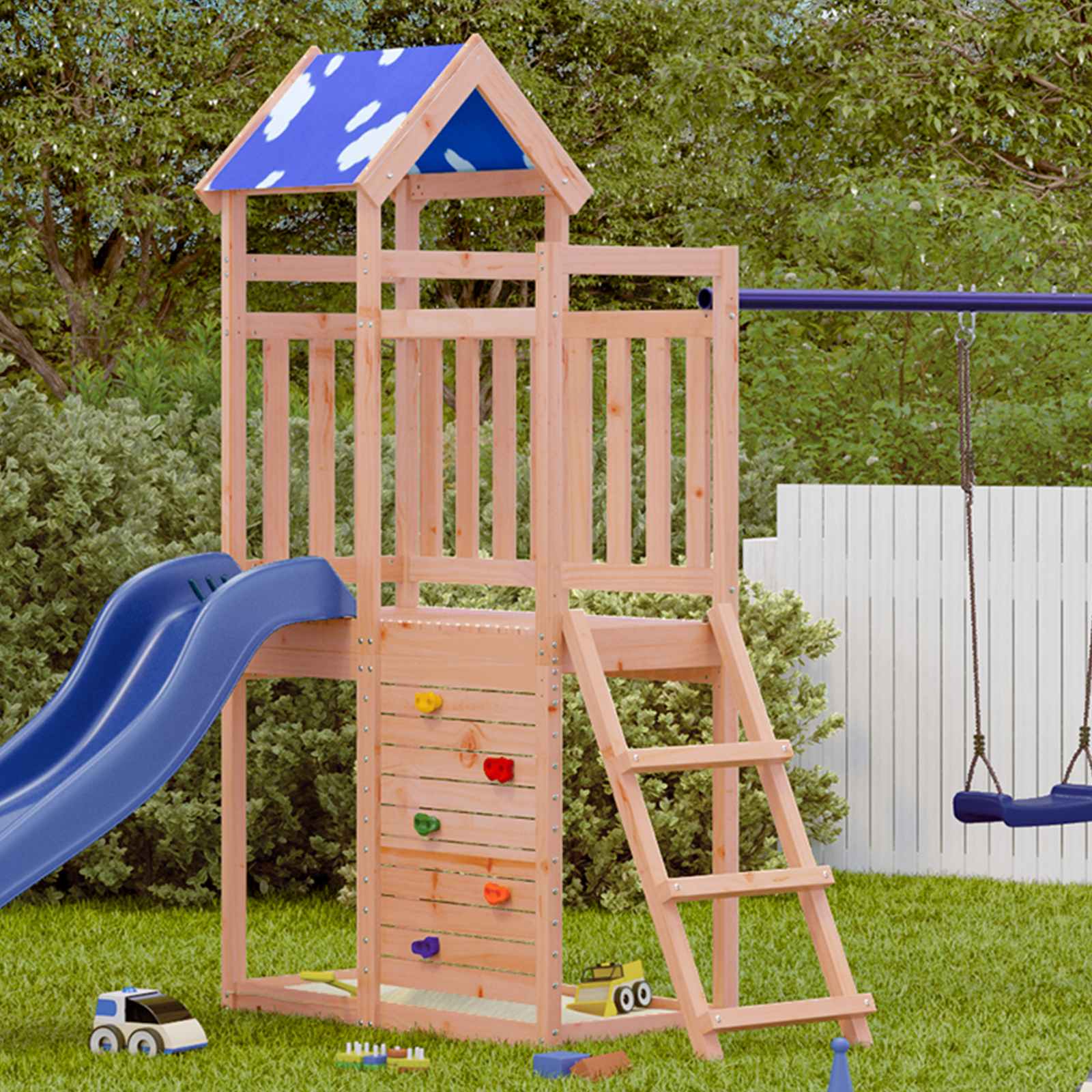 Play Tower Brown 110.5 X 52.5 X 215Cm