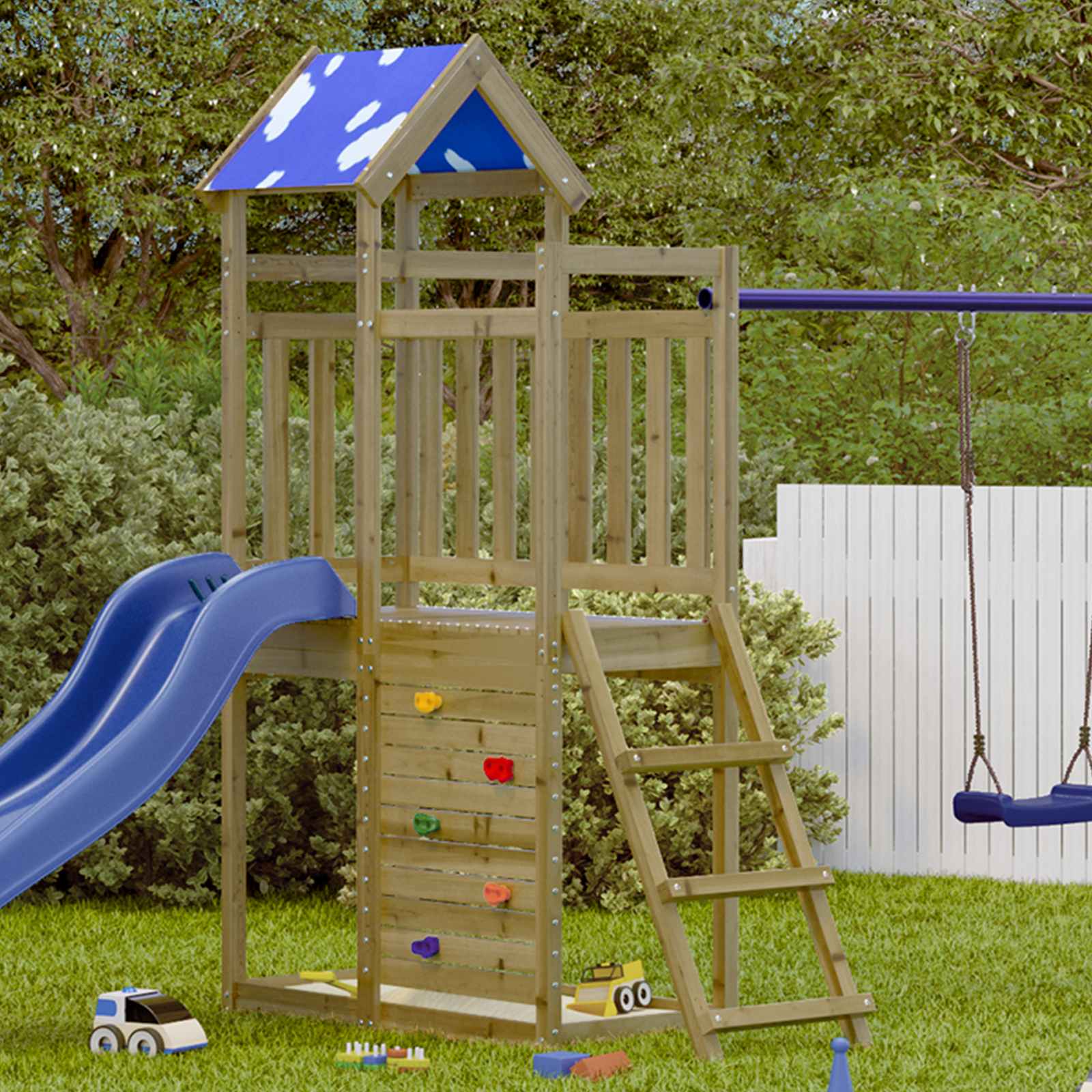 Play Tower Brown 110.5 X 52.5 X 215Cm