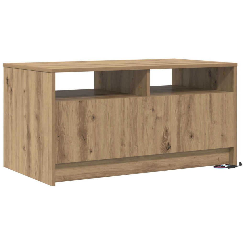 Coffee Table Artisian Oak 90 X 50 X 45 Cm Engineered Wood