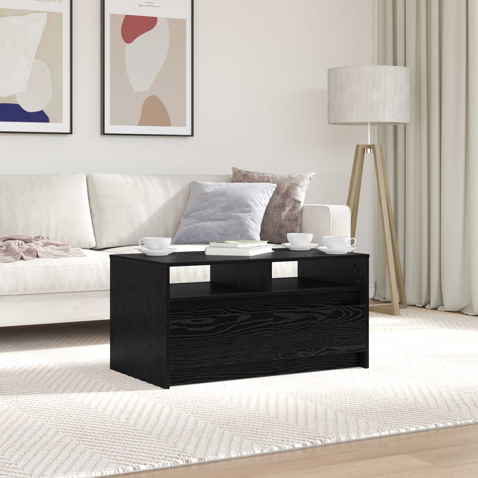 Coffee Table Artisian Oak 90 X 50 X 45 Cm Engineered Wood