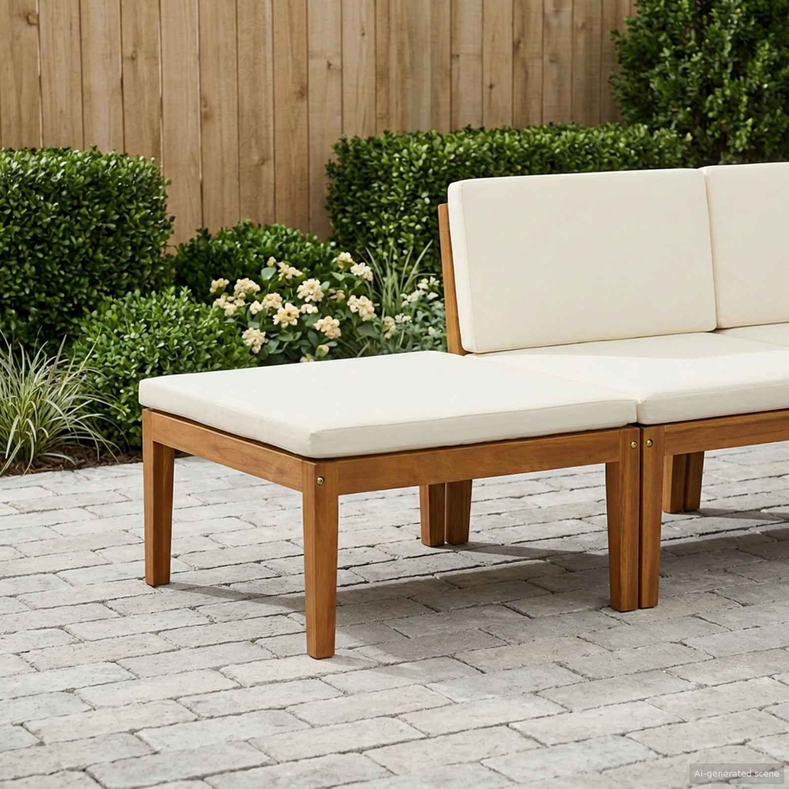 Solid Acacia Wood Natural 60 X 60 X 30 Cm
