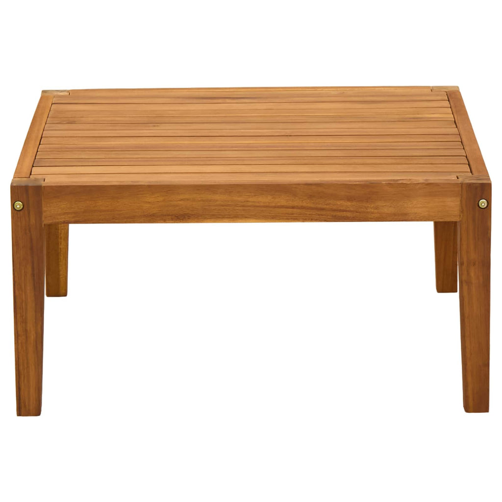 Solid Acacia Wood Natural 60 X 60 X 30 Cm