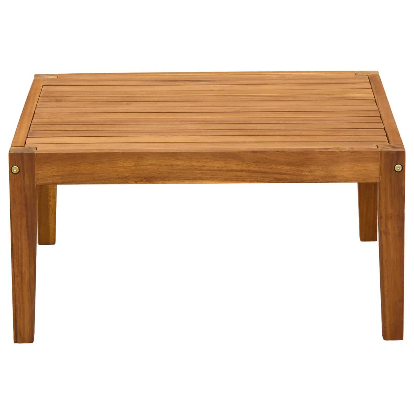 Solid Acacia Wood Natural 60 X 60 X 30 Cm
