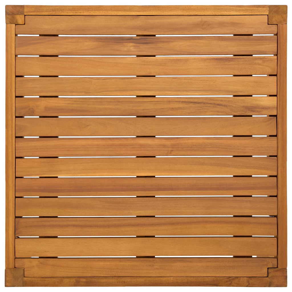Solid Acacia Wood Natural 60 X 60 X 30 Cm
