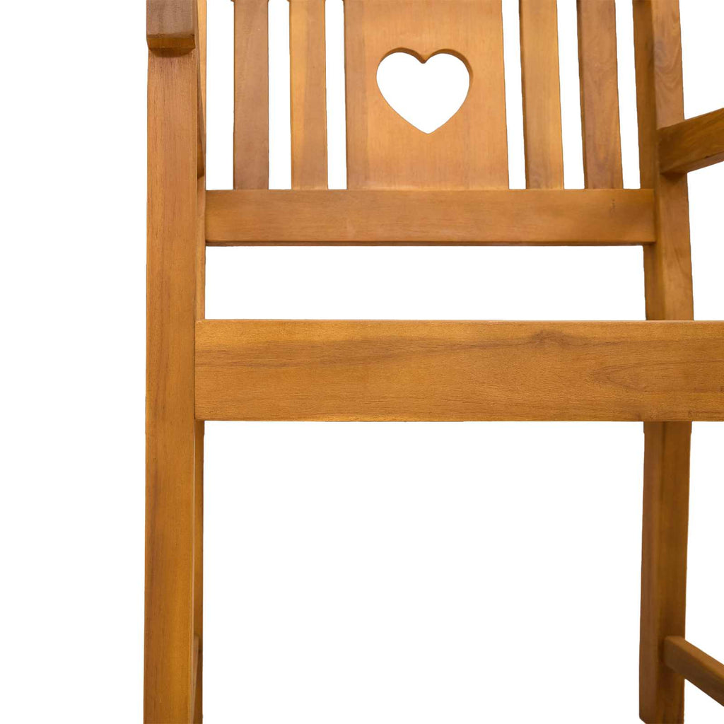 Garden Chairs 2 Pcs Natural Solid Acacia Wood