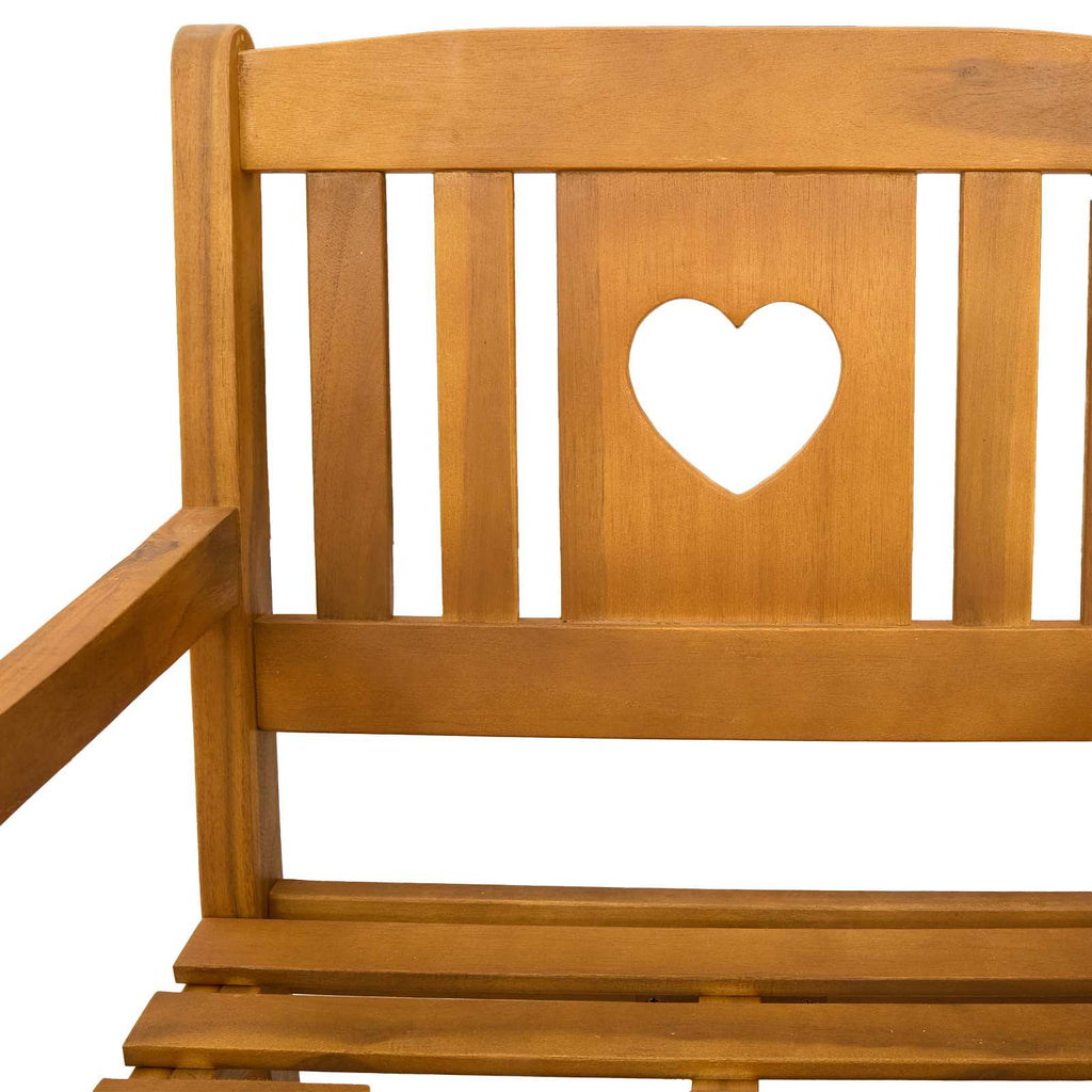 Garden Chairs 2 Pcs Natural Solid Acacia Wood