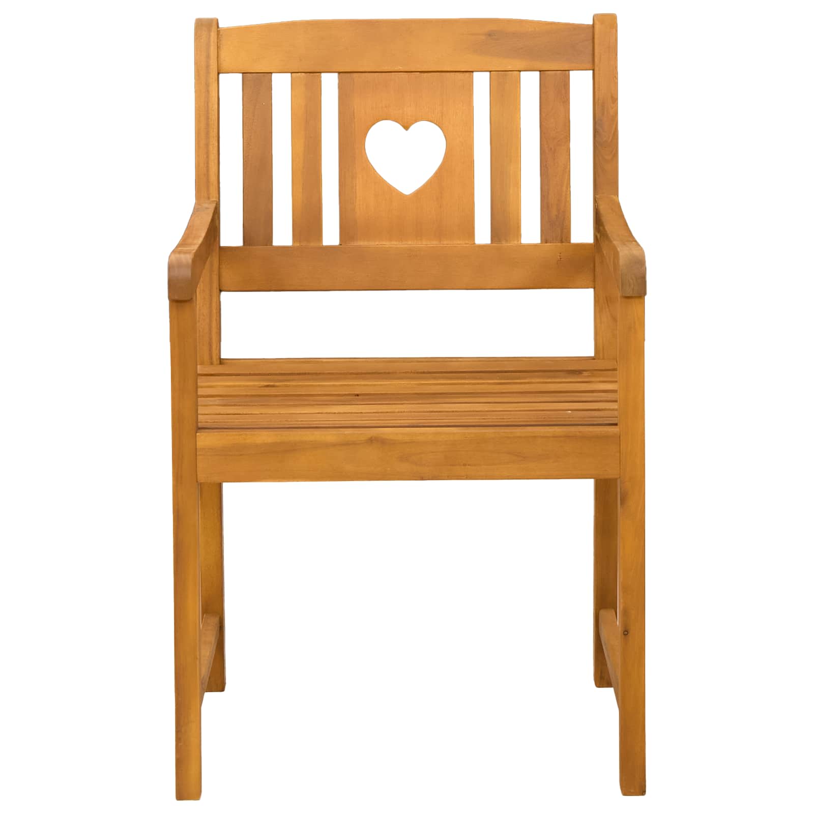 Garden Chairs 2 Pcs Natural Solid Acacia Wood