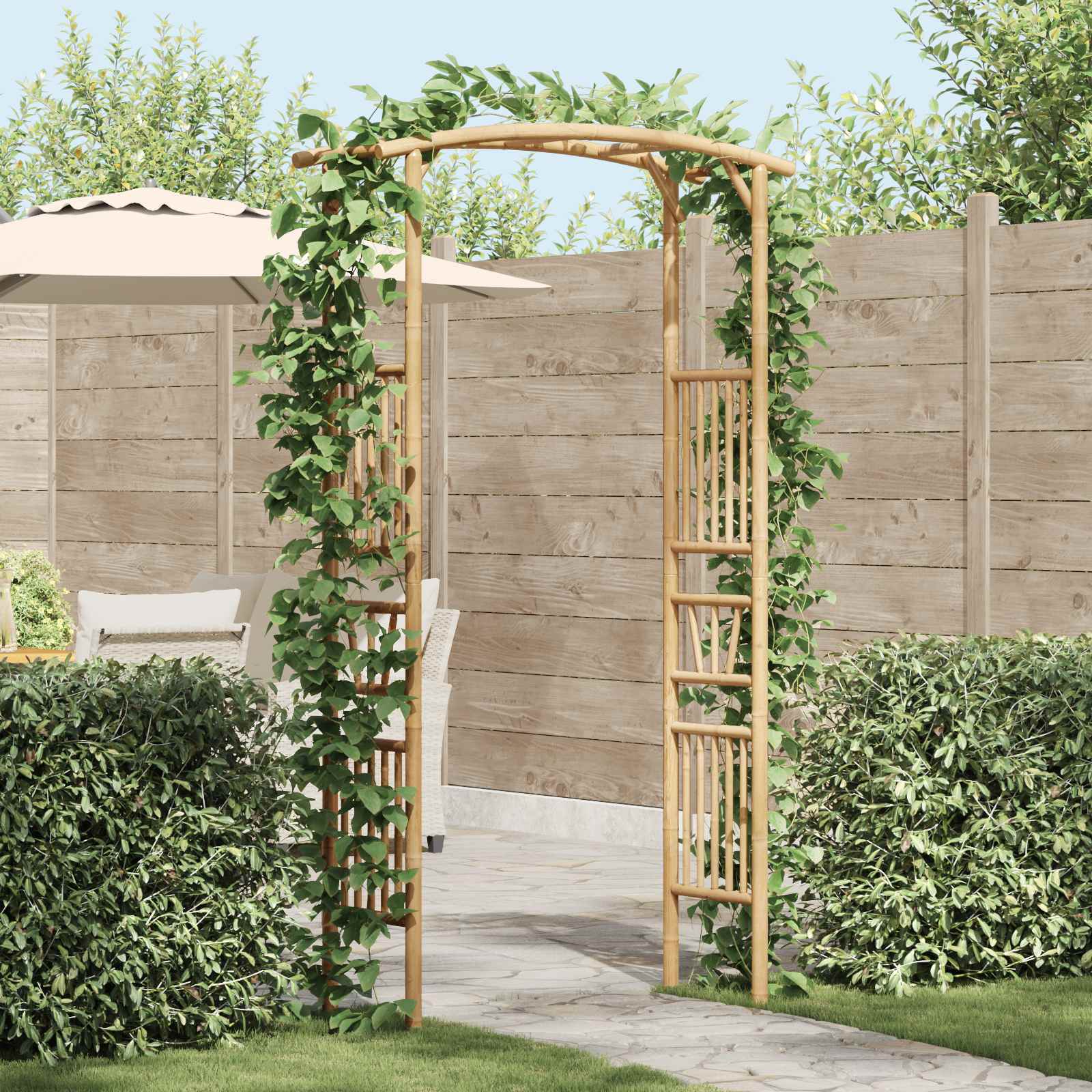 Natural 110 X 40 X 205 Cm Bamboo