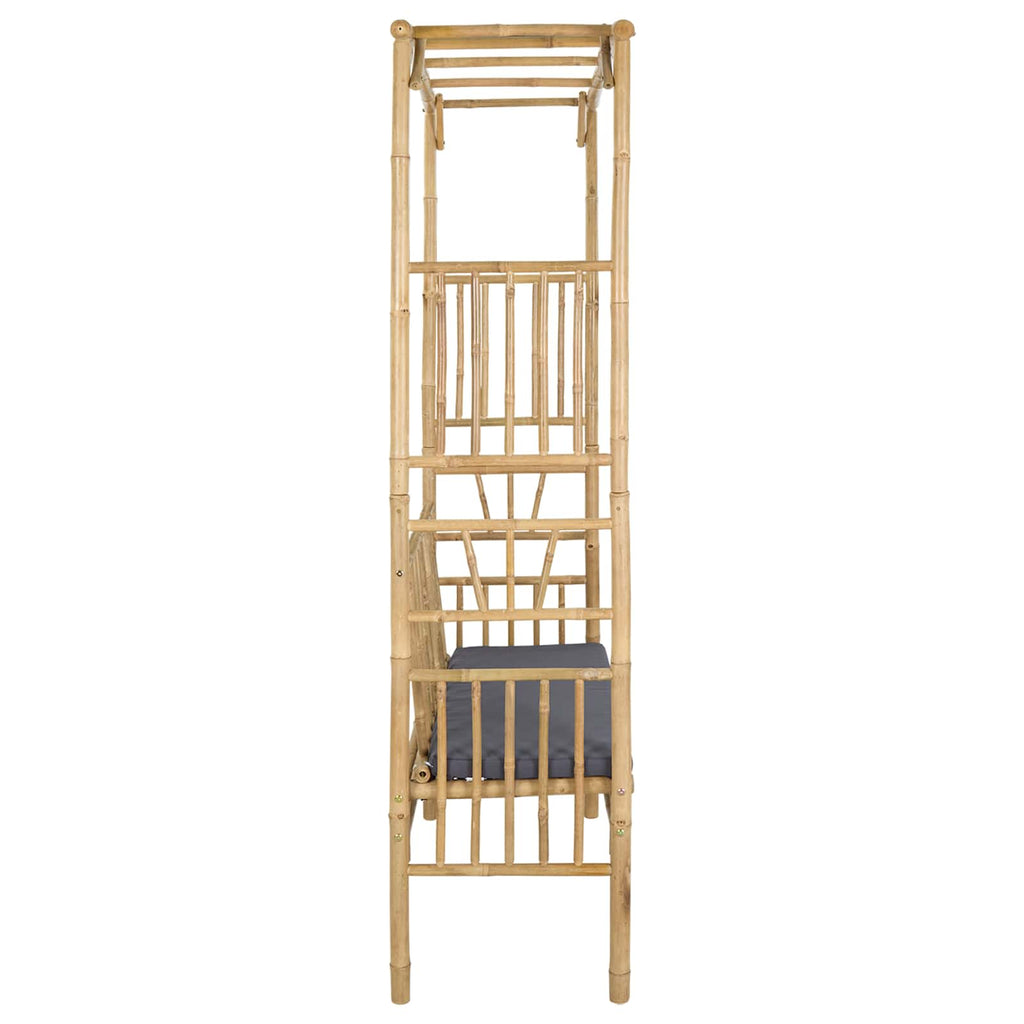 Garden Arch With Bench 115 X 50 X 205 Cm Bamboo
