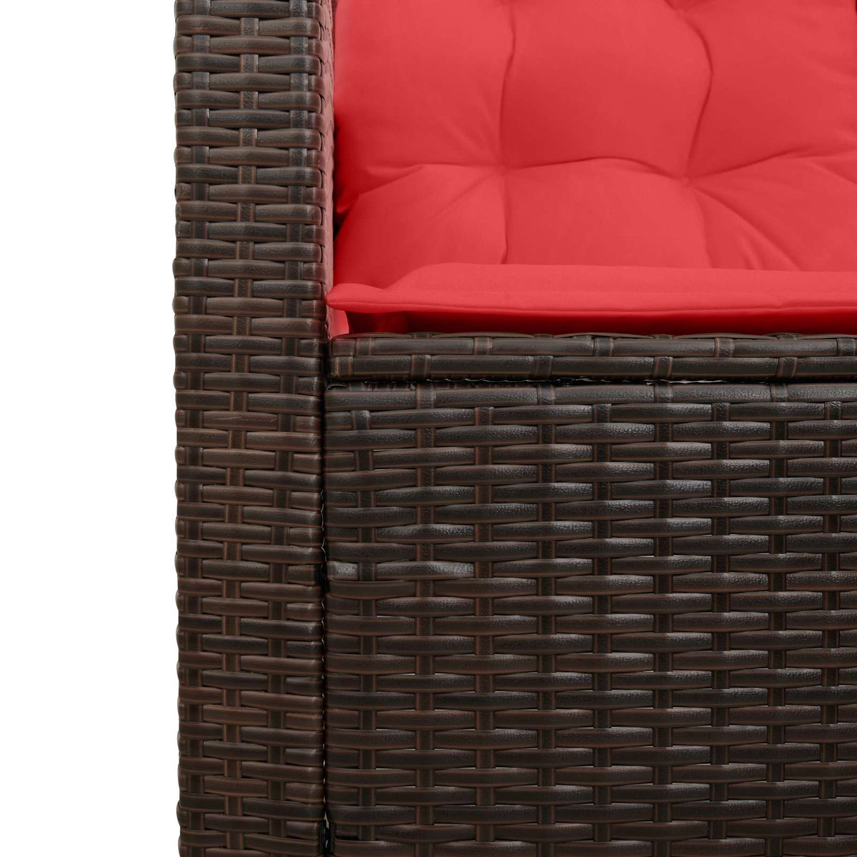 Garden Sofa With Cushion 2 Pcs Poly Rattan