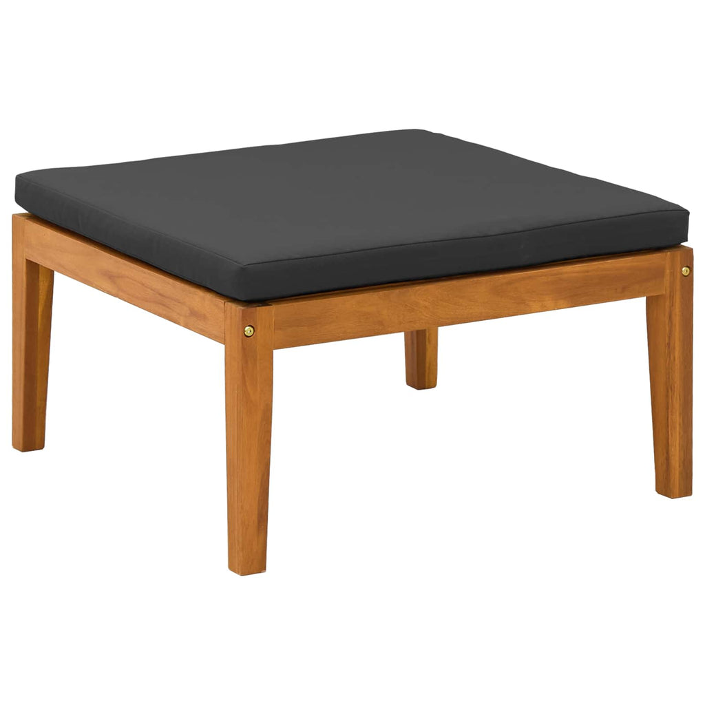 3 Piece Lounge Set Solid Acacia Wood Natural