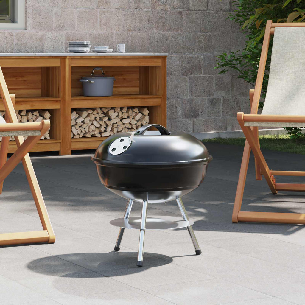 Charcoal Grill Black 36.5 X 36.5 X 40 Cm