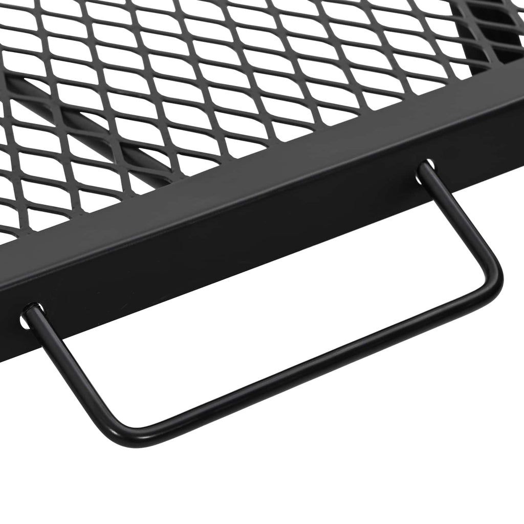 Foldable Camping Grill Folding Black 58 X 31 X 2 Cm Alloy Steel