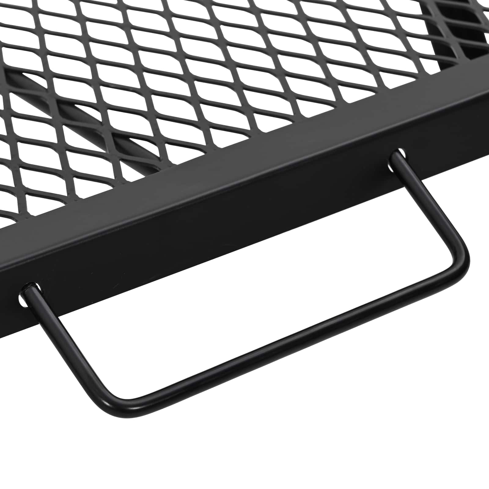 Foldable Camping Grill Folding Black 58 X 31 X 2 Cm Alloy Steel