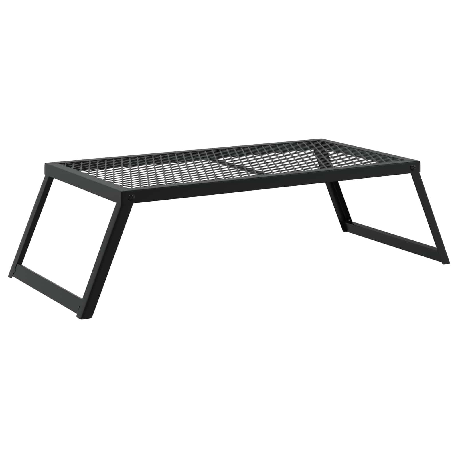 Foldable Camping Grill Folding Black 58 X 31 X 2 Cm Alloy Steel
