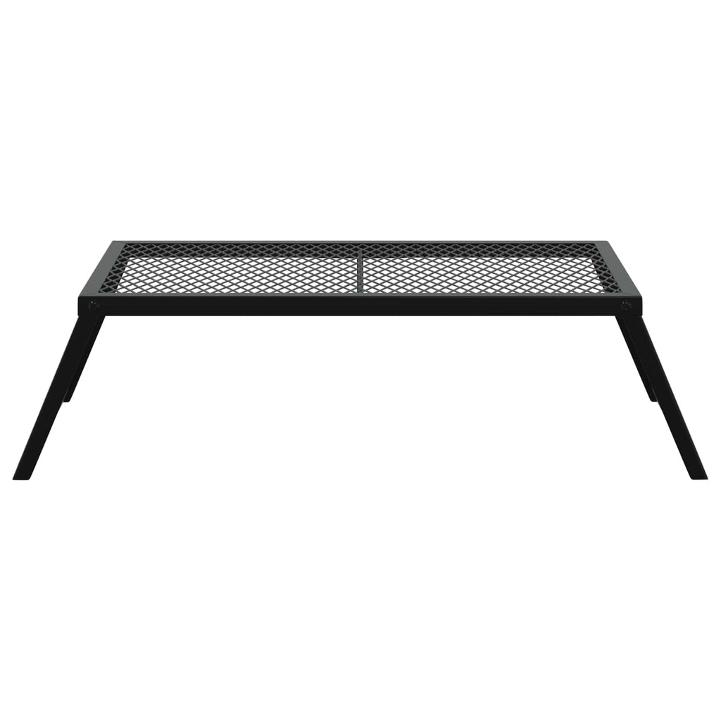 Foldable Camping Grill Folding Black 58 X 31 X 2 Cm Alloy Steel