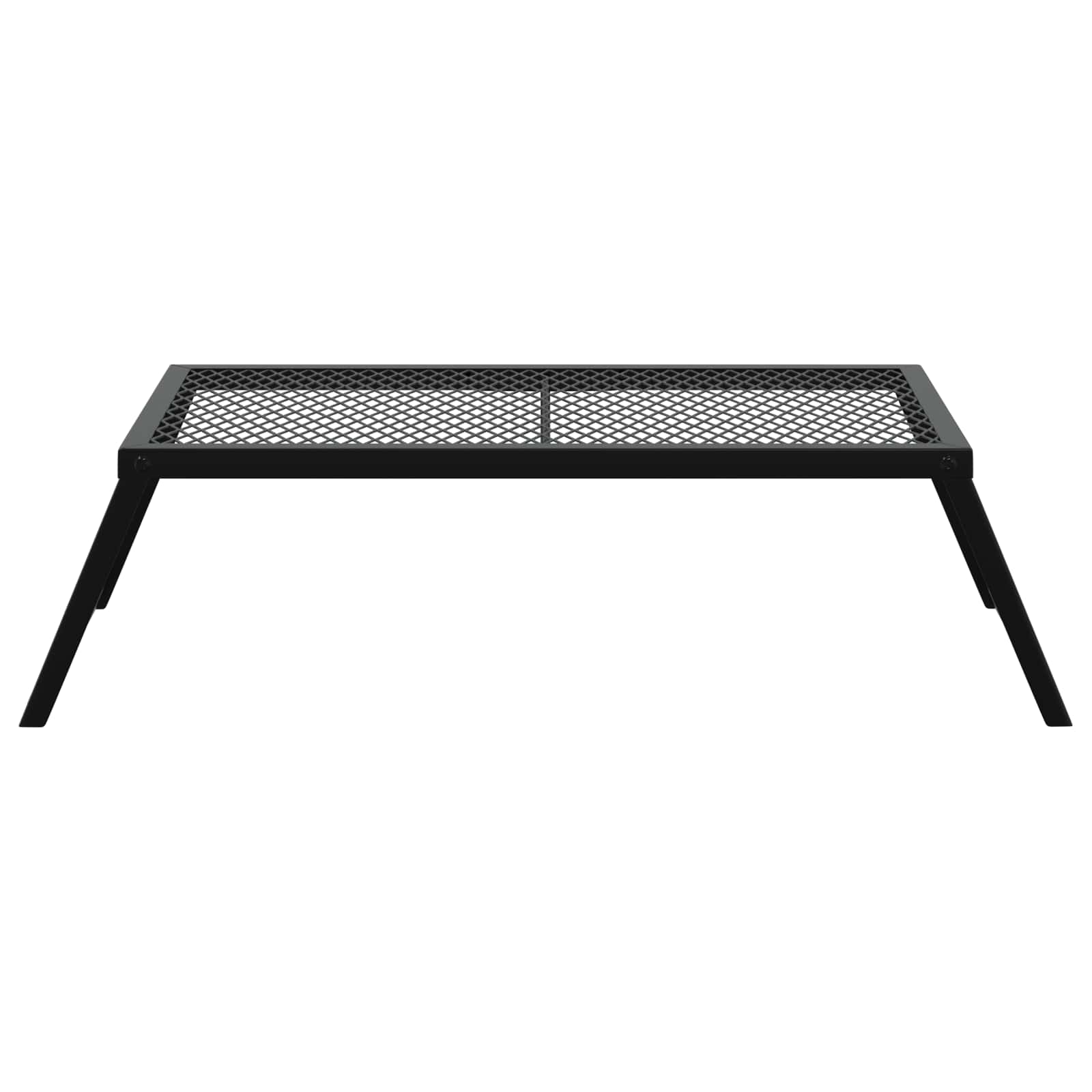 Foldable Camping Grill Folding Black 58 X 31 X 2 Cm Alloy Steel