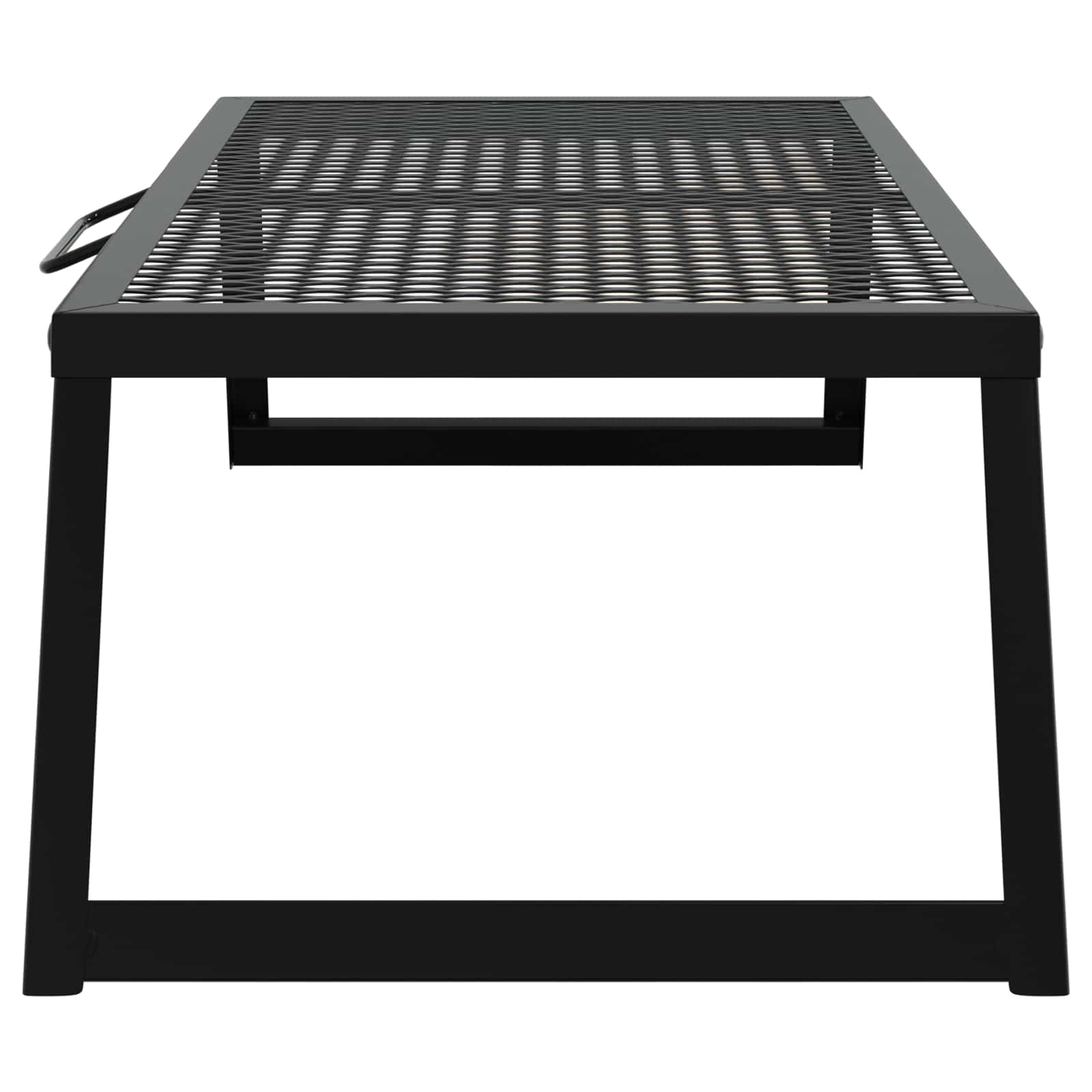 Foldable Camping Grill Folding Black 58 X 31 X 2 Cm Alloy Steel