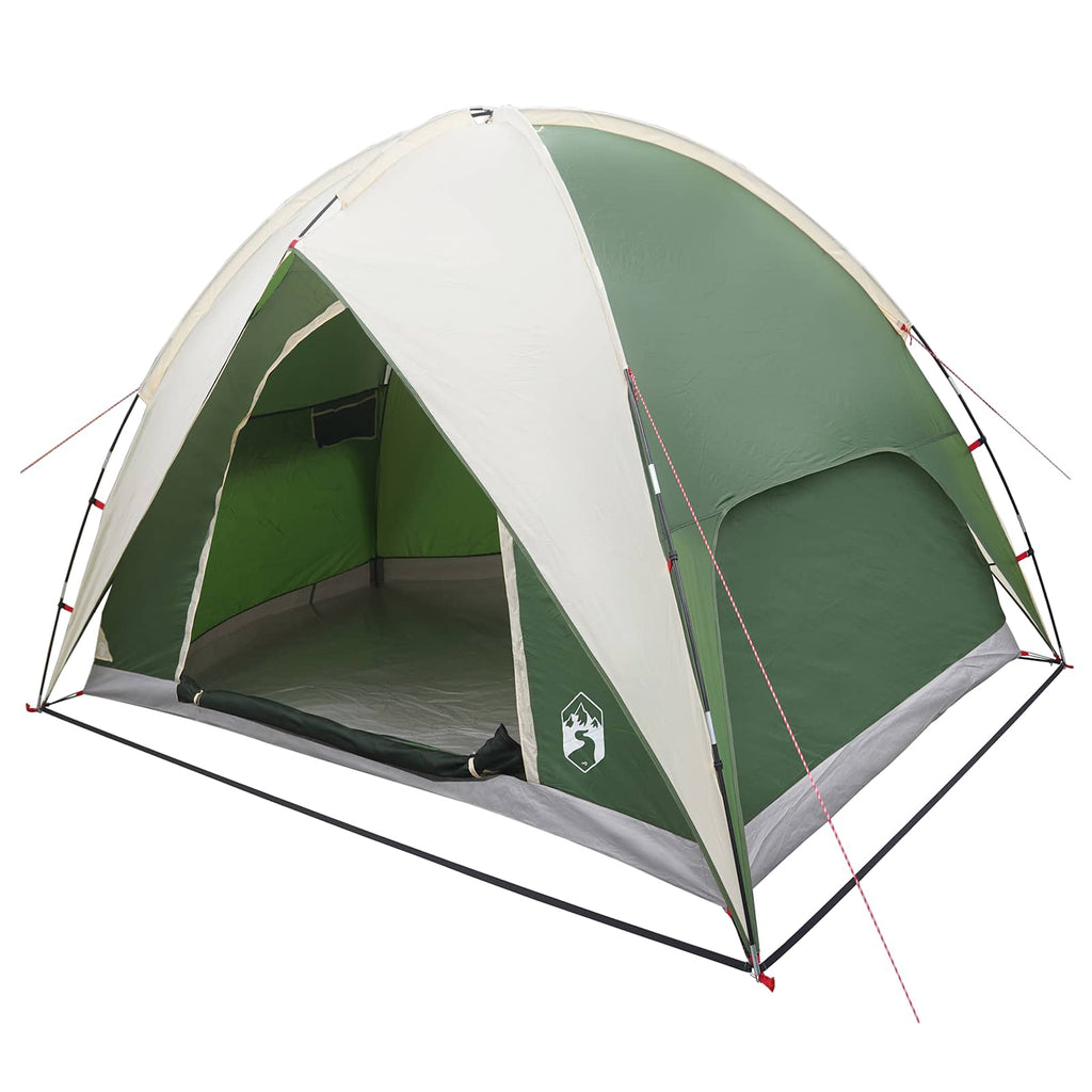 Camping Tent With Rainfly Water-Resistant Dome Green