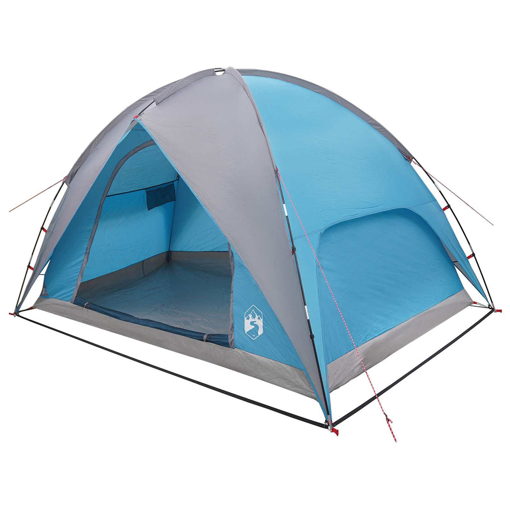 Camping Tent With Rainfly Water-Resistant Dome Blue