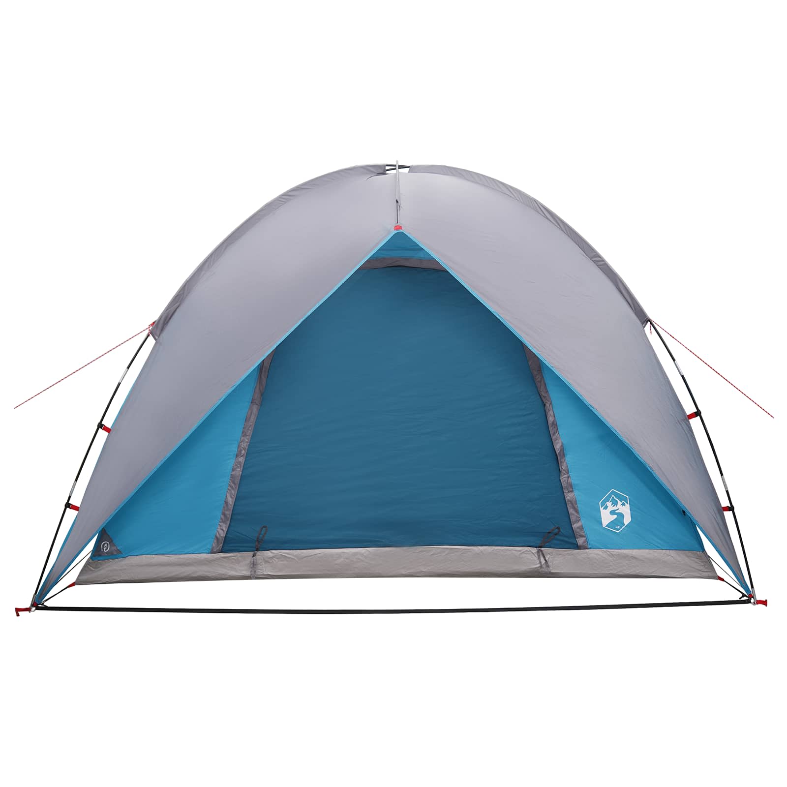 Camping Tent With Rainfly Water-Resistant Dome Blue