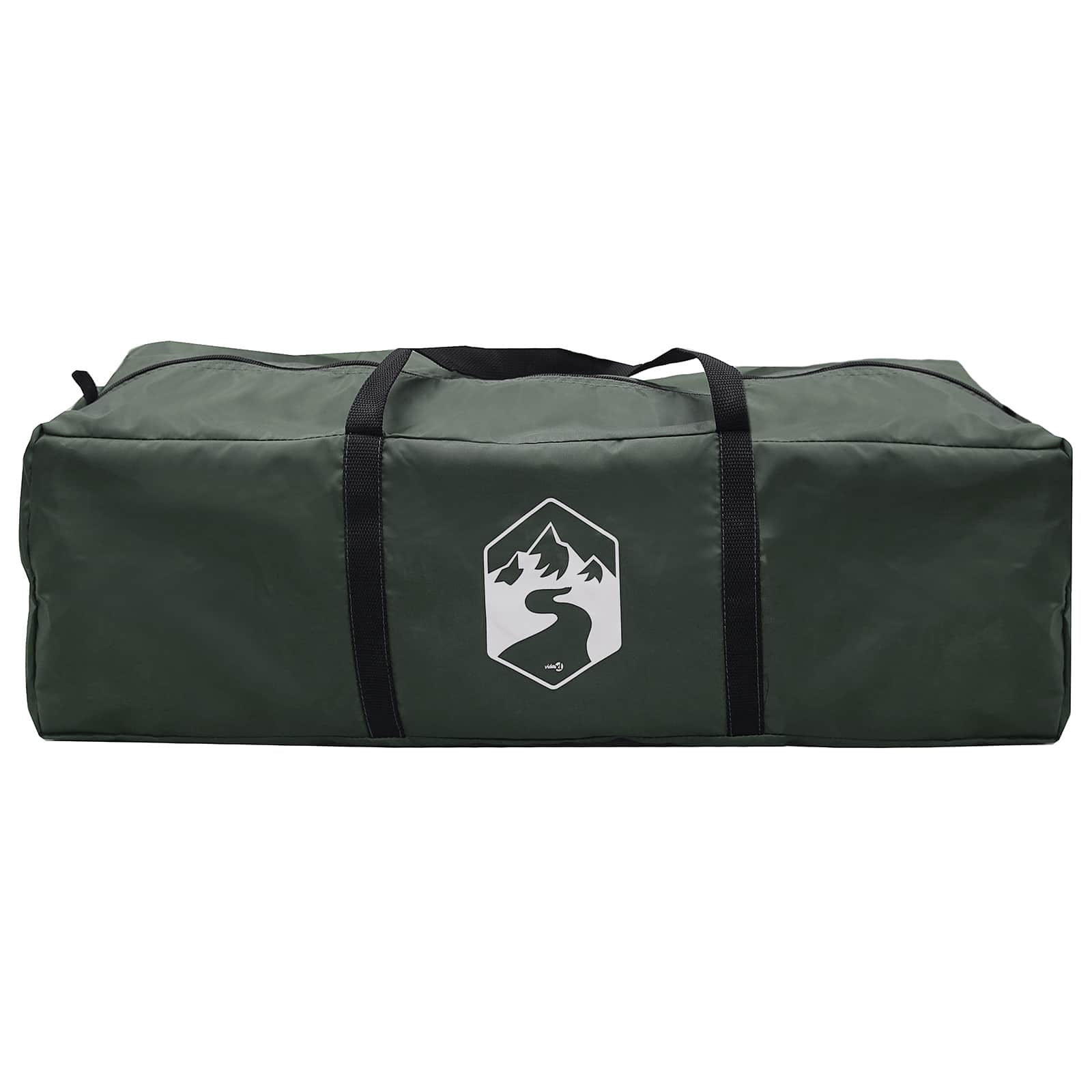 Camping Tent With Rainfly Water-Resistant Dome Army Green