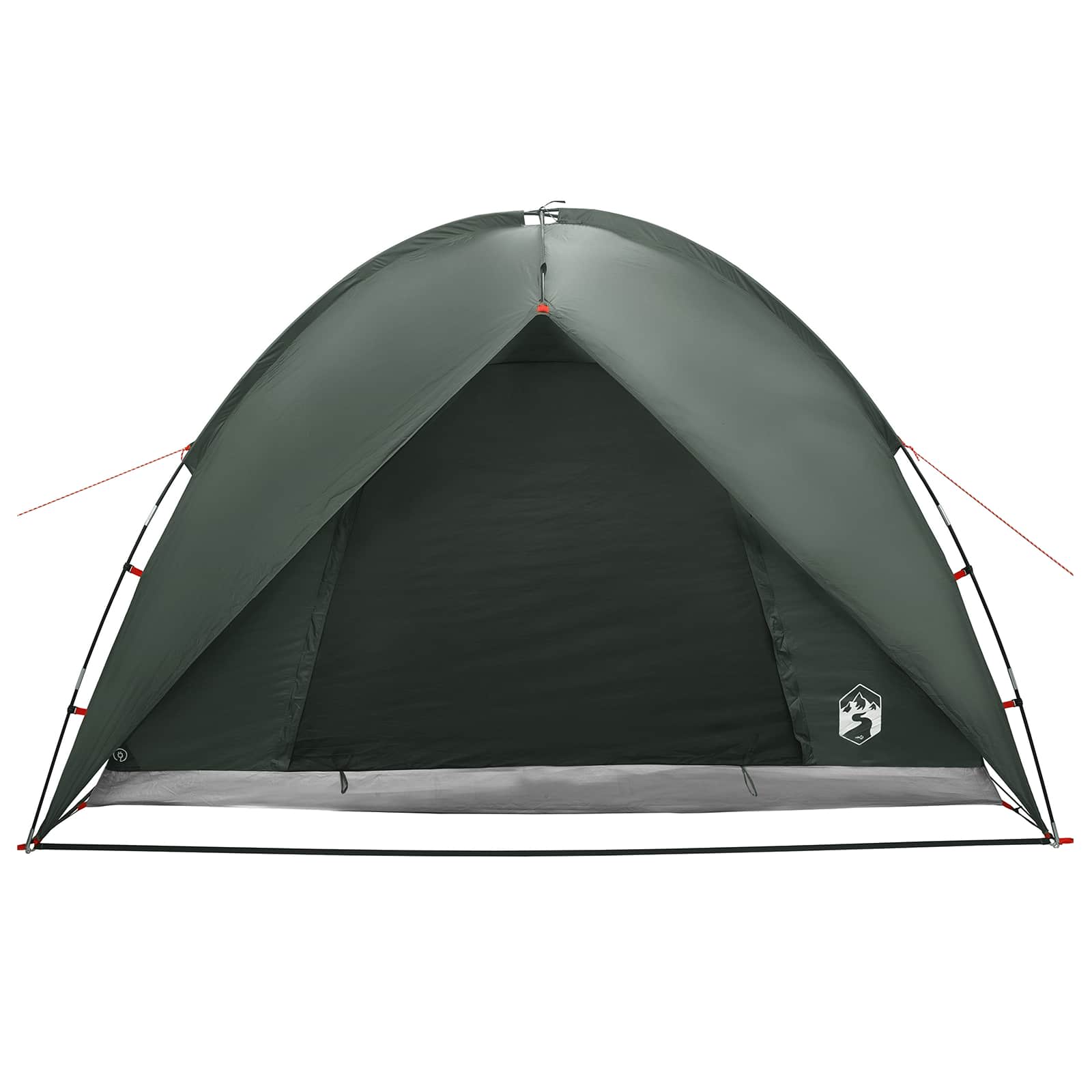 Camping Tent With Rainfly Water-Resistant Dome Army Green