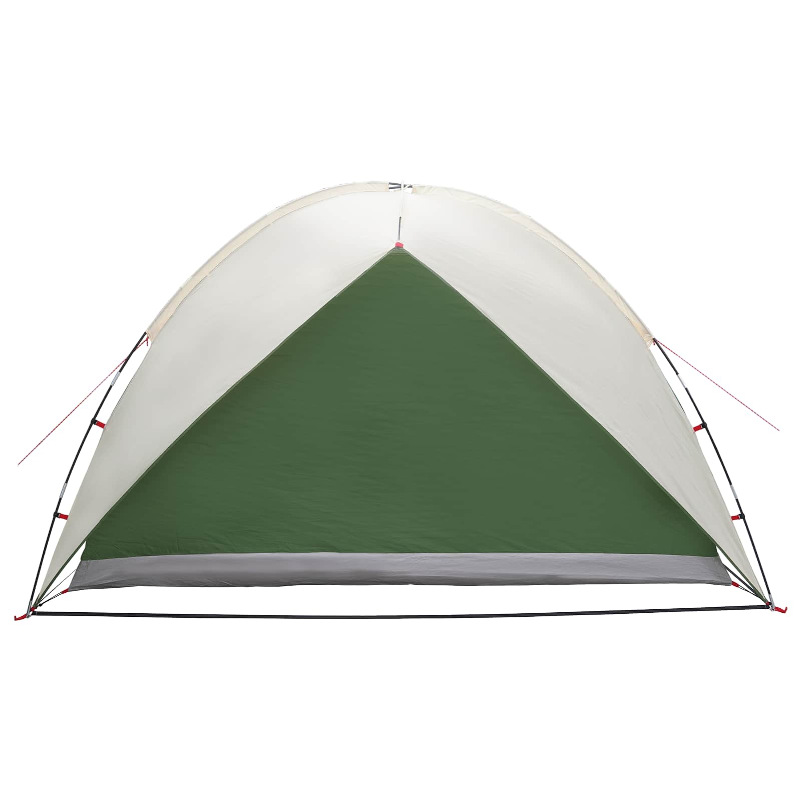 Camping Tent With Rainfly Water-Resistant Dome Green 4-Person