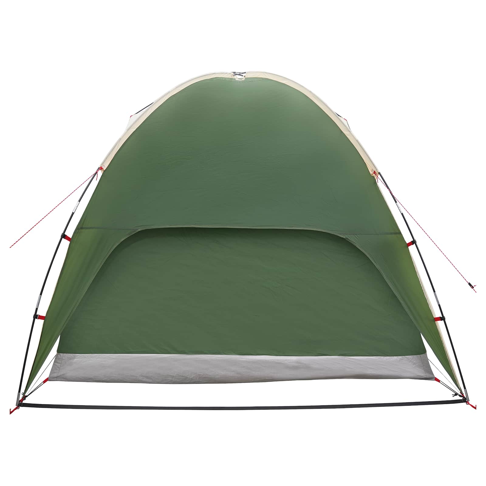 Camping Tent With Rainfly Water-Resistant Dome Green 4-Person