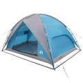 Camping Tent With Rainfly Water-Resistant Dome Blue