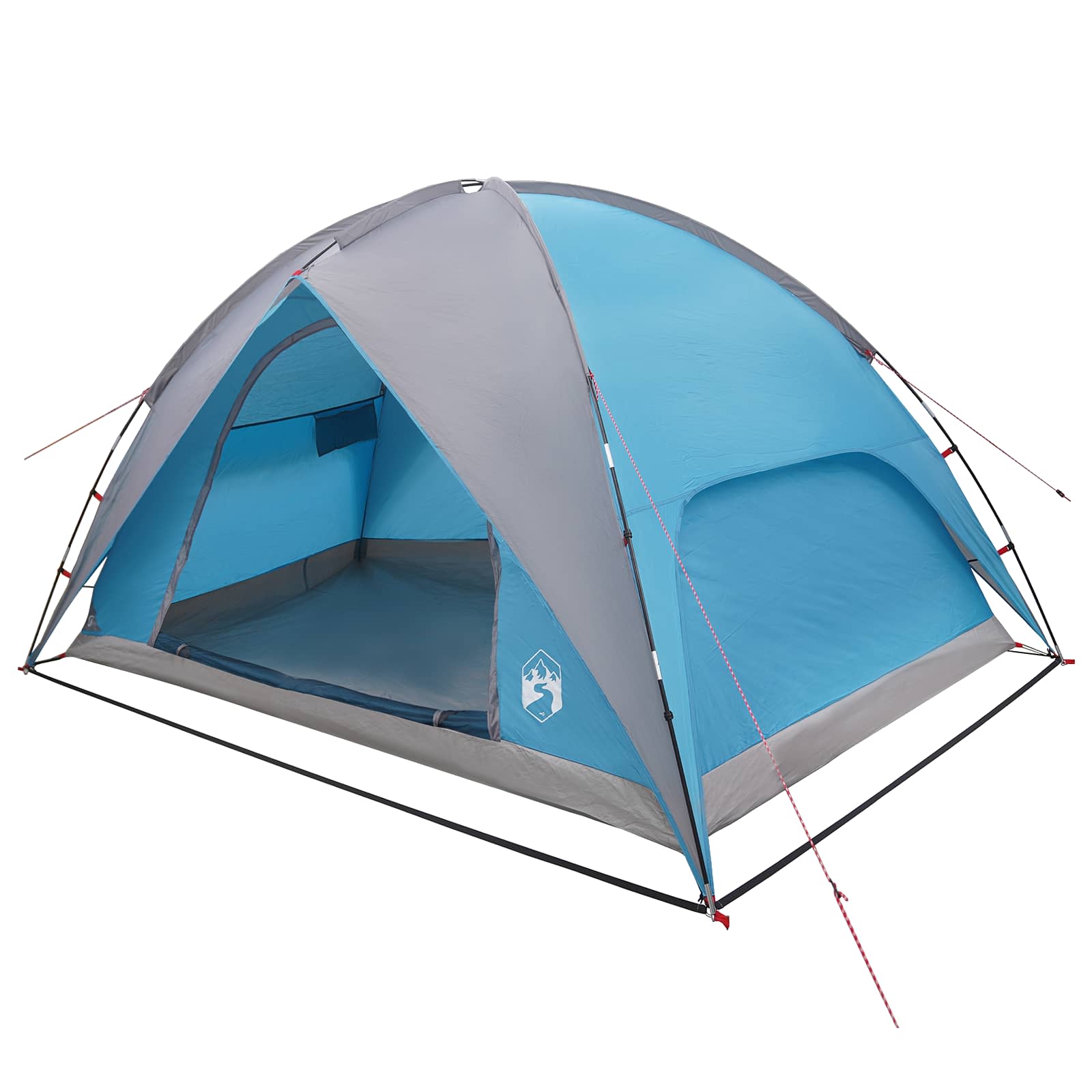 Camping Tent With Rainfly Water-Resistant Dome Blue