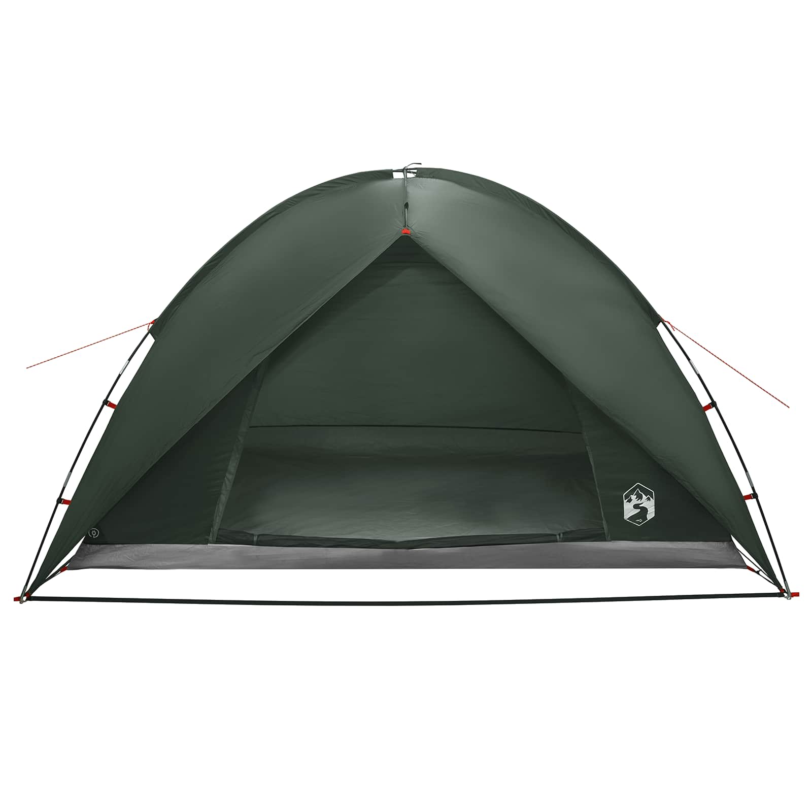 Camping Tent With Rainfly Water-Resistant Dome Army Green