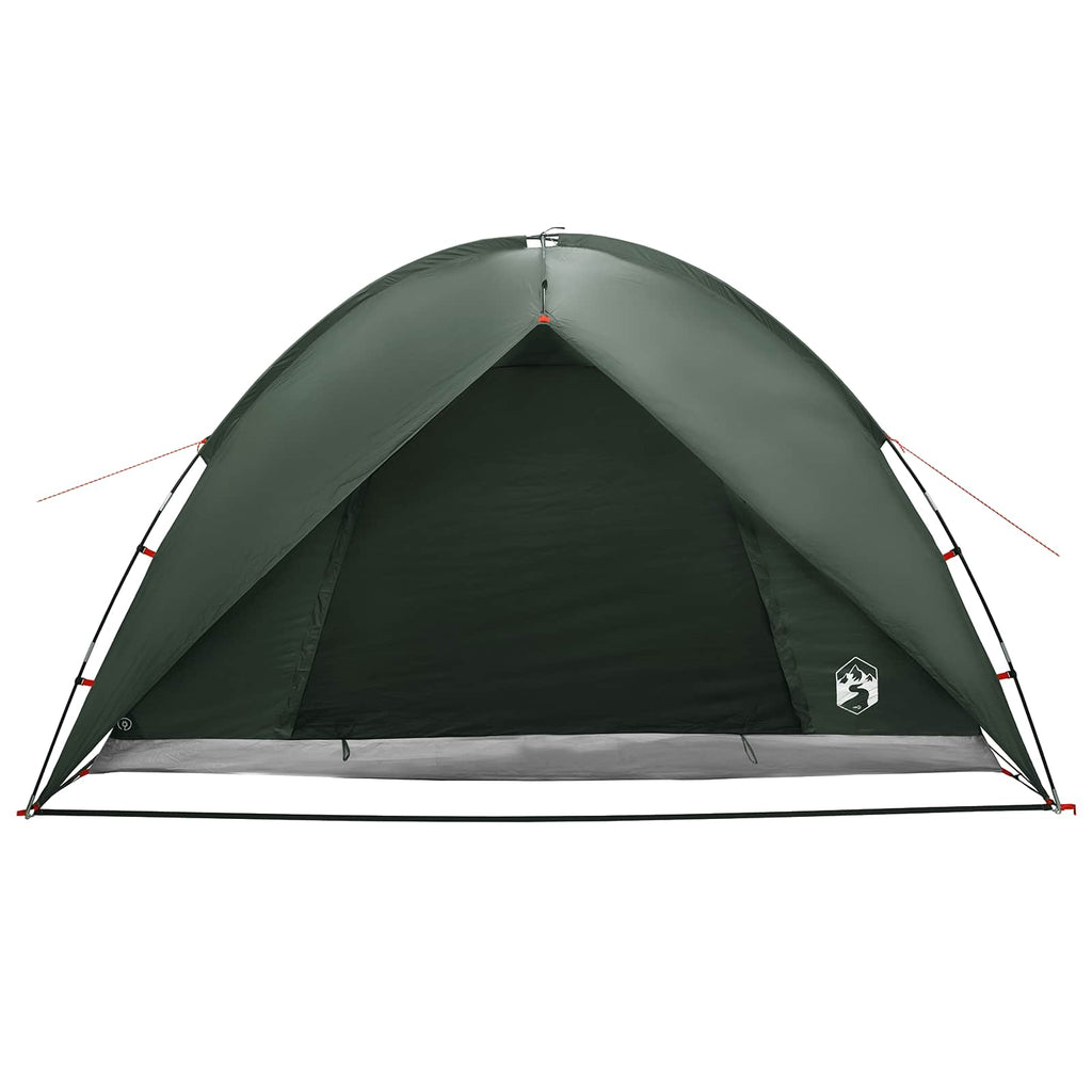 Camping Tent With Rainfly Water-Resistant Dome Army Green
