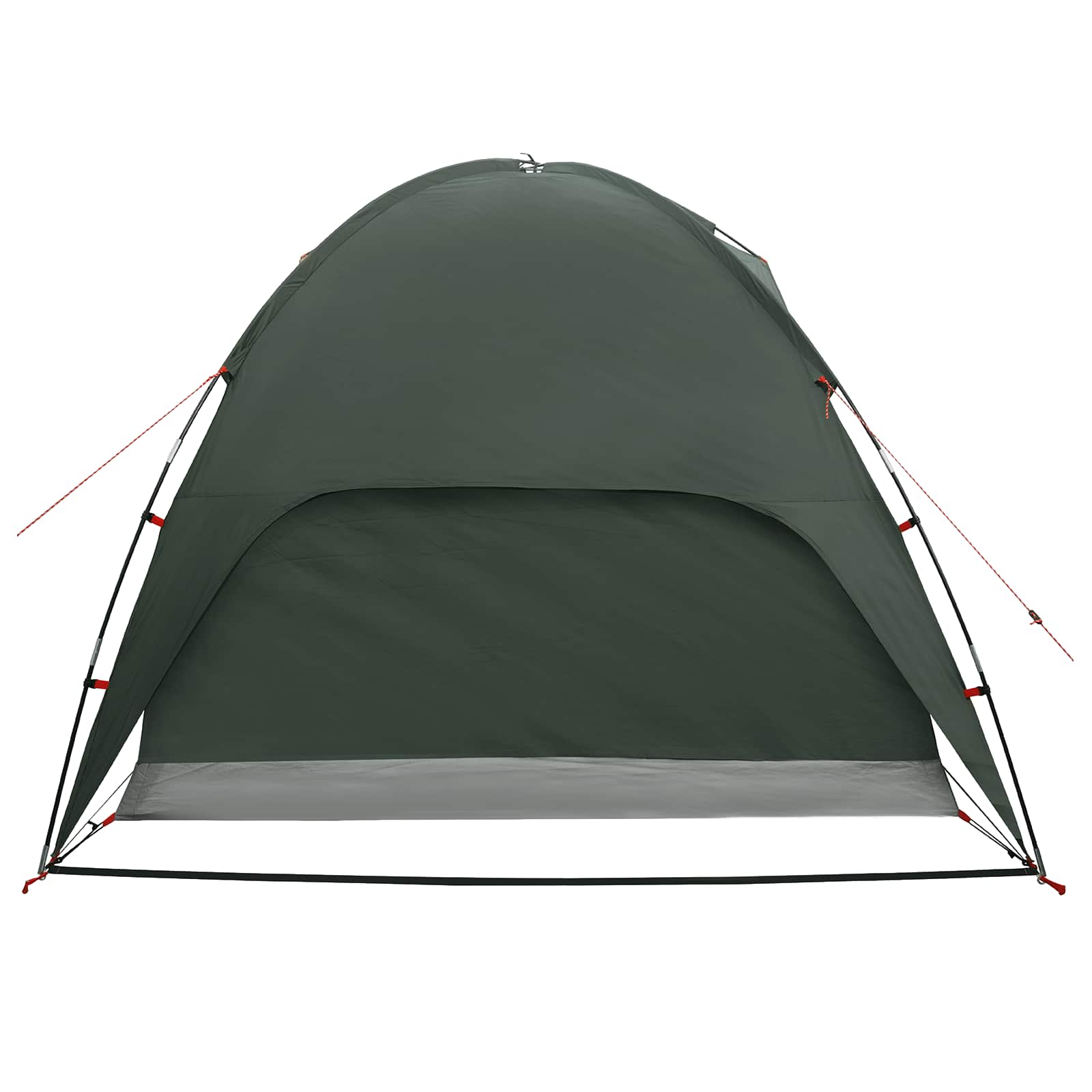 Camping Tent With Rainfly Water-Resistant Dome Army Green