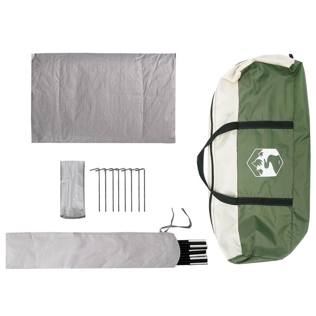 Tents Camping Tent Rainfly Water-Resistant Dome Green 360 cm